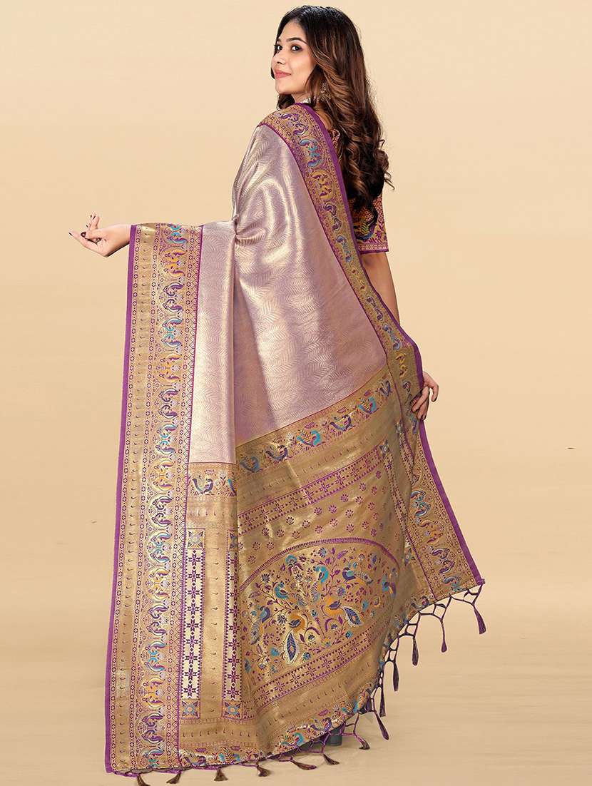 women self design paithani saree with blouse - 22571588 -  Standard Image - 2