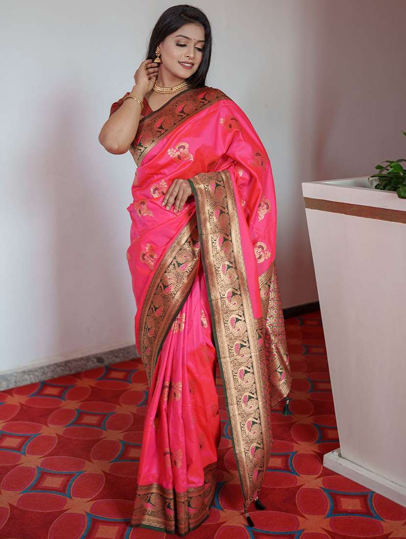 women self design paithani saree with blouse - 22571638 -  Standard Image - 2