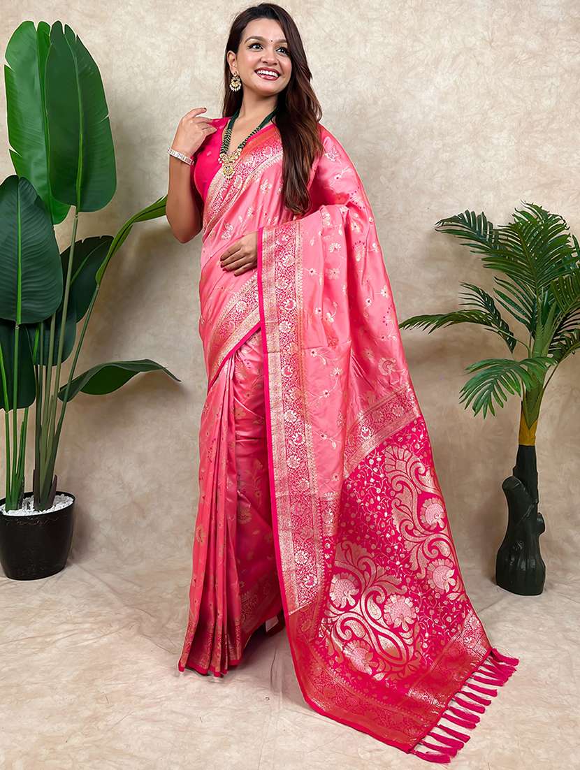women self design banarasi saree with blouse - 22571650 -  Standard Image - 2