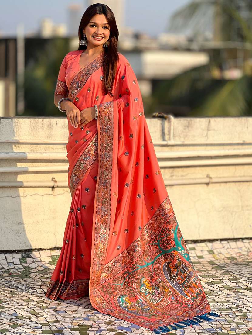 women self design baluchari saree with blouse - 22571673 -  Standard Image - 2