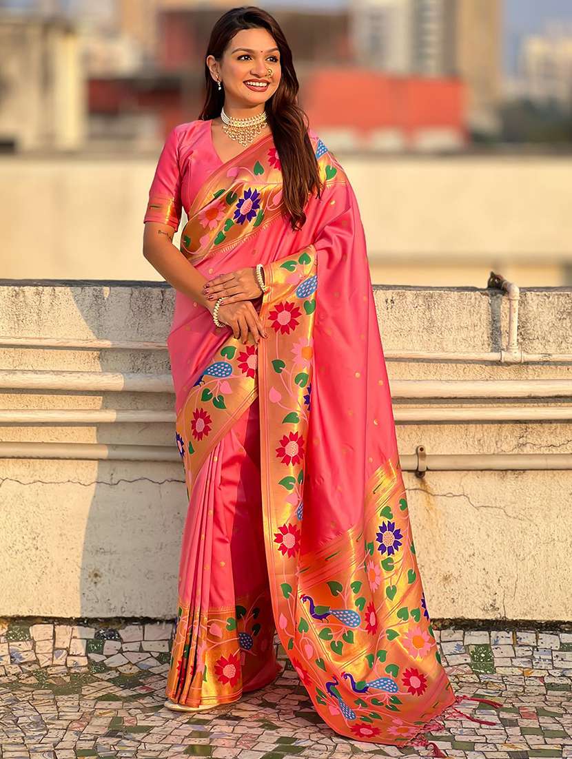 women self design paithani saree with blouse - 22571708 -  Standard Image - 2