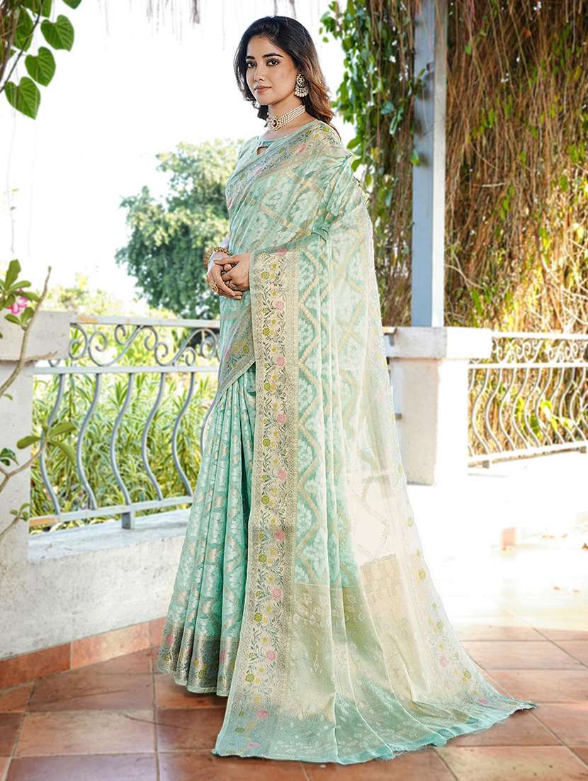 women self design patola saree with blouse - 22571737 -  Standard Image - 2