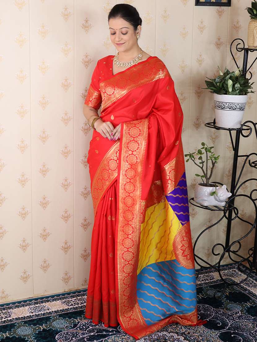 women self design banarasi saree with blouse - 22571747 -  Standard Image - 2