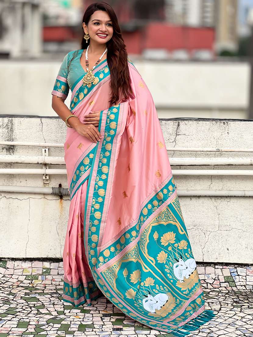 women self design paithani saree with blouse - 22571753 -  Standard Image - 2