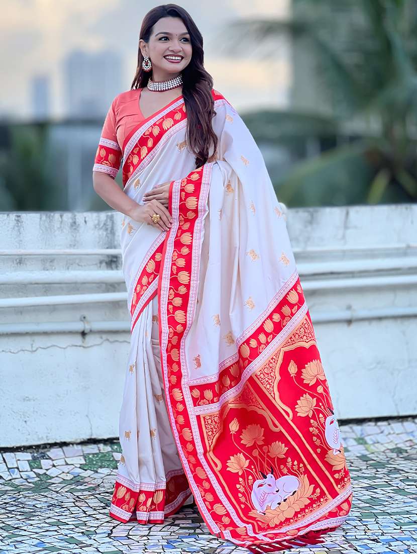 women self design paithani saree with blouse - 22571755 -  Standard Image - 2