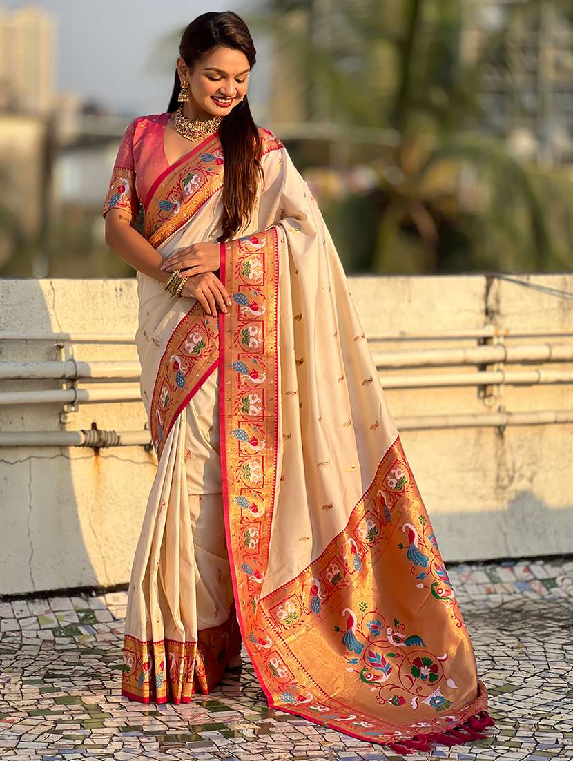 women self design paithani saree with blouse - 22571762 -  Standard Image - 2