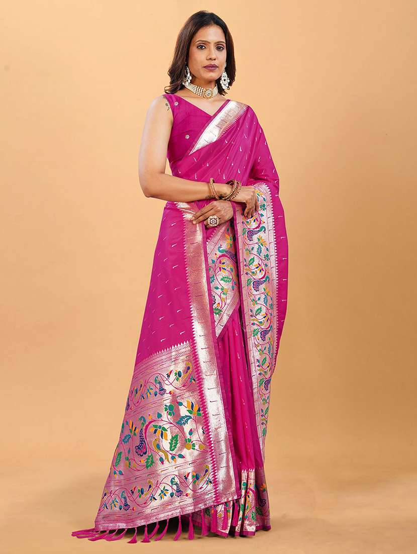 women self design paithani saree with blouse - 22571809 -  Standard Image - 2