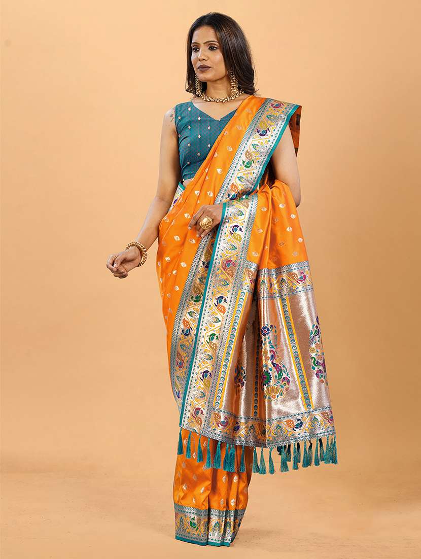 women self design paithani saree with blouse - 22571818 -  Standard Image - 2