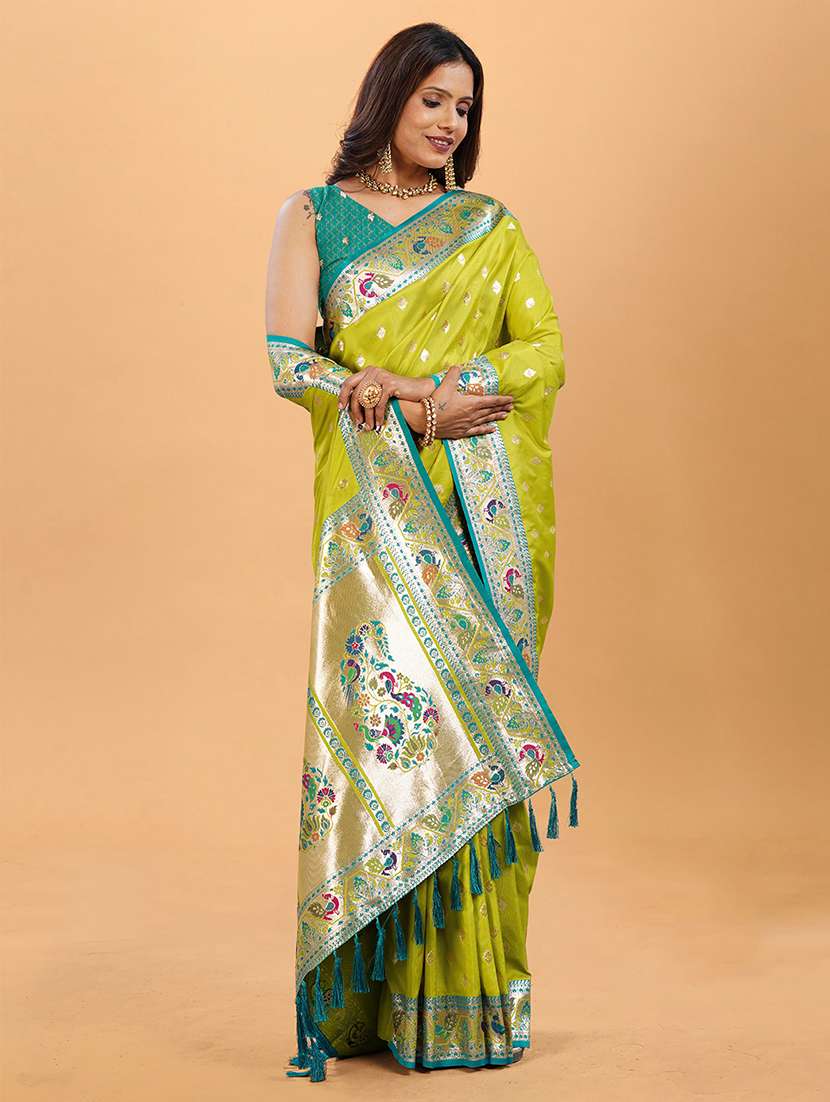 women self design paithani saree with blouse - 22571819 -  Standard Image - 2