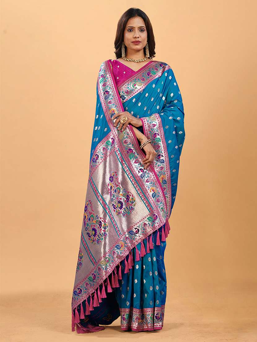 women self design paithani saree with blouse - 22571820 -  Standard Image - 2