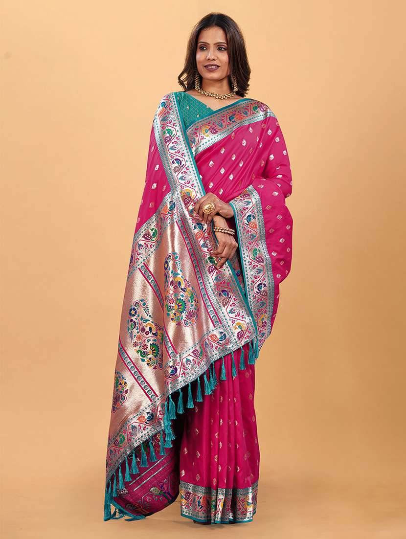 women self design paithani saree with blouse - 22571822 -  Standard Image - 2