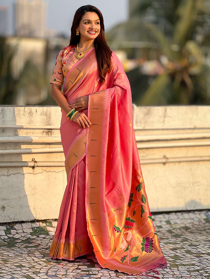 women self design paithani saree with blouse - 22571931 -  Standard Image - 2