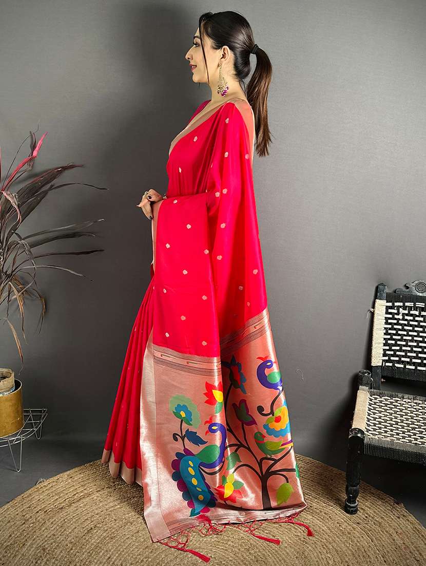 women self design paithani saree with blouse - 22572018 -  Standard Image - 2