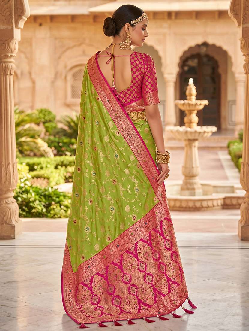 women self design banarasi saree with blouse - 22572027 -  Standard Image - 2