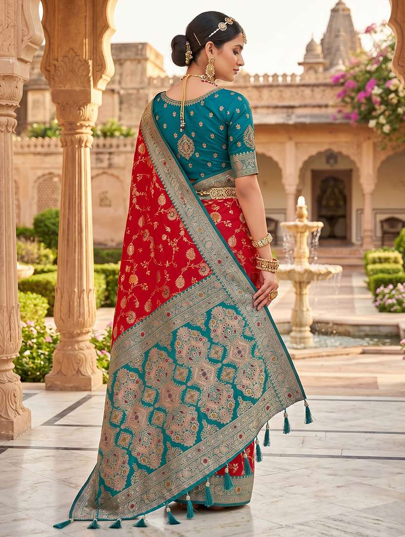 women self design banarasi saree with blouse - 22572035 -  Standard Image - 2