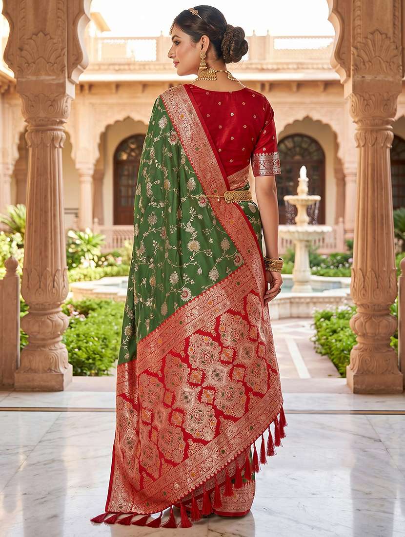 women self design banarasi saree with blouse - 22572039 -  Standard Image - 2