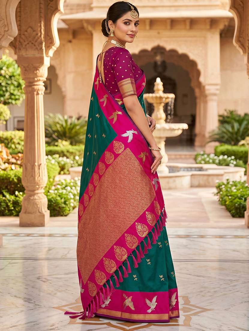 women self design banarasi saree with blouse - 22572040 -  Standard Image - 2