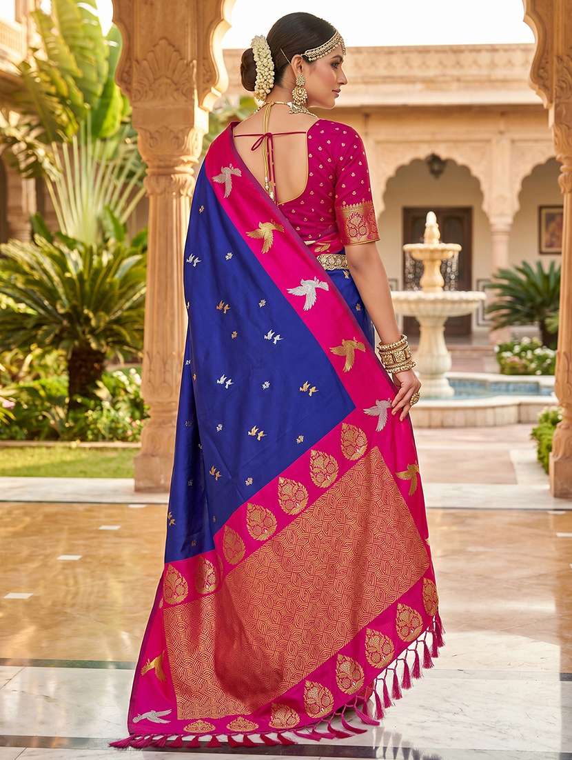 women self design banarasi saree with blouse - 22572042 -  Standard Image - 2