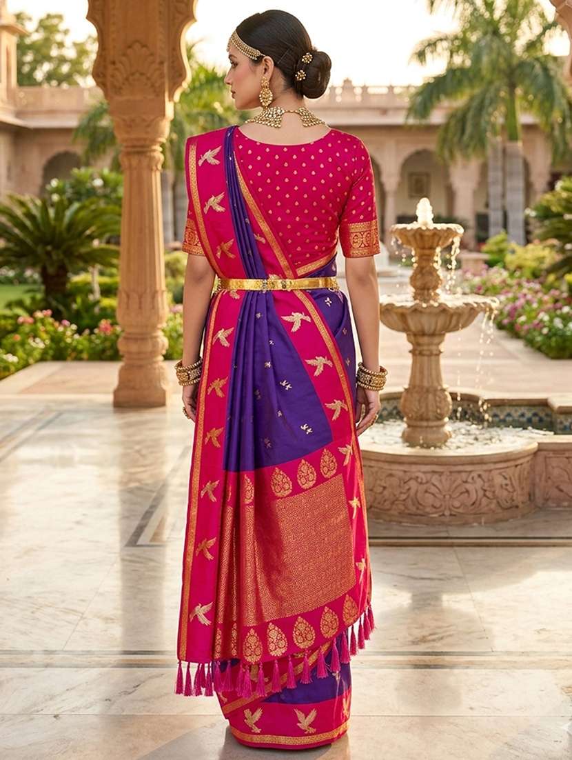 women self design banarasi saree with blouse - 22572045 -  Standard Image - 2