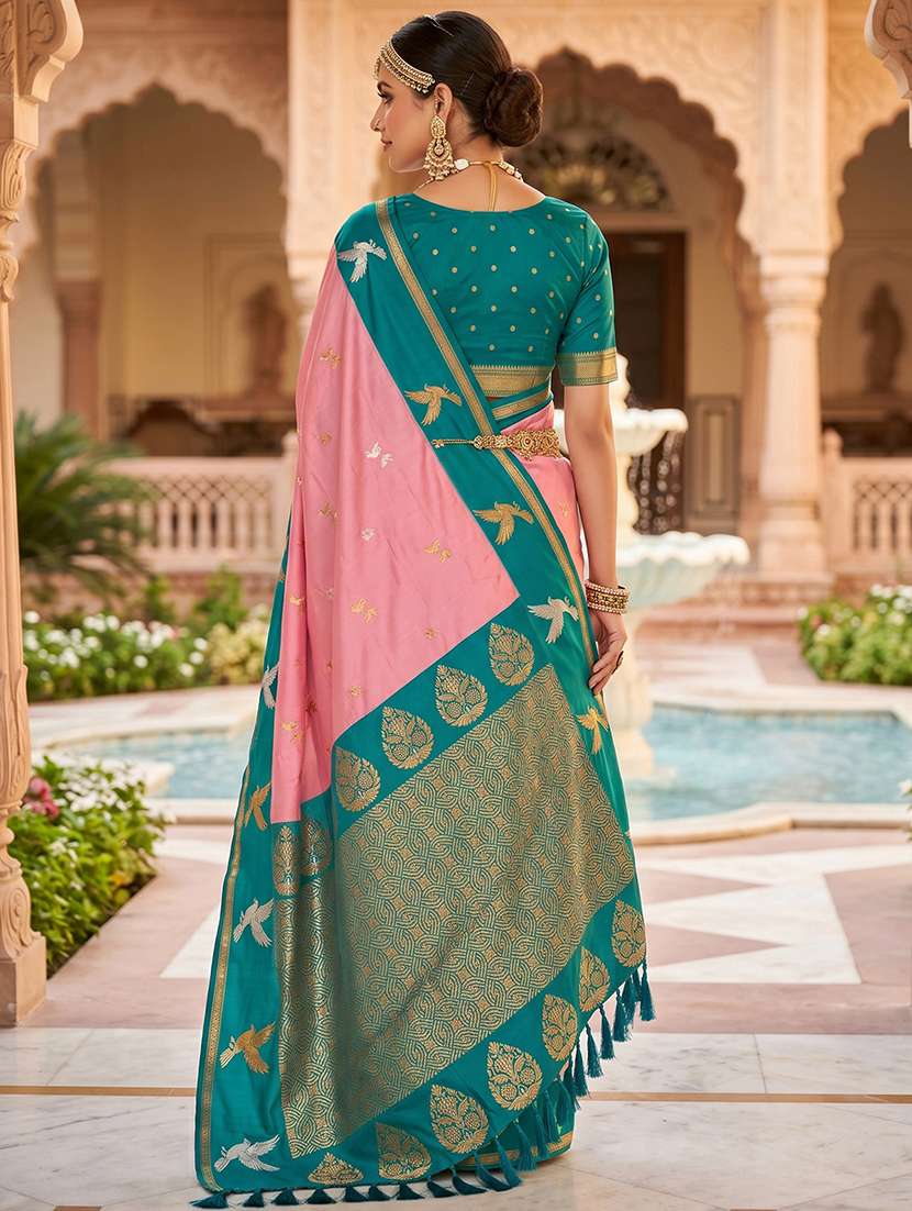 Women Self Design Banarasi Saree With Blouse - 22572047 -  Standard Image - 2