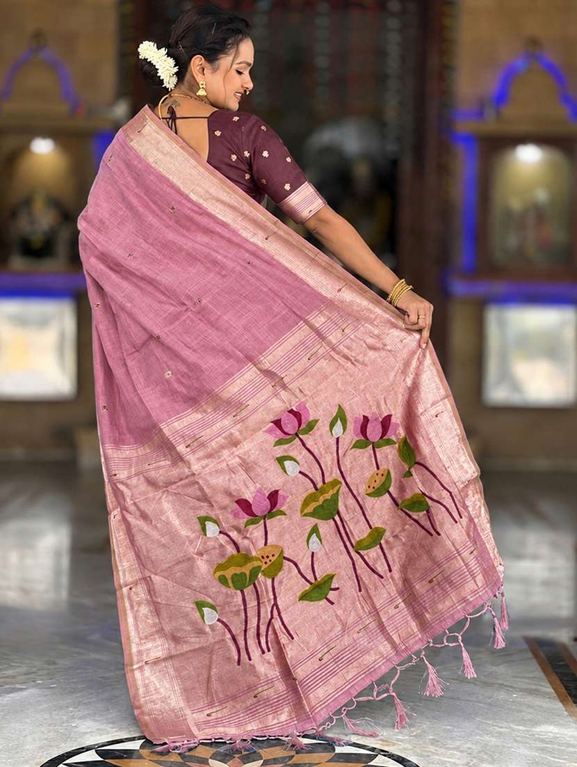 women self design paithani saree with blouse - 22572050 -  Standard Image - 2