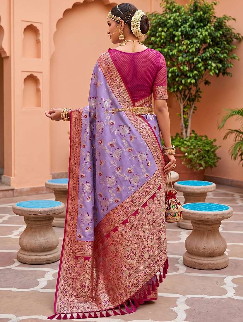 women self design banarasi saree with blouse - 22572061 -  Standard Image - 2