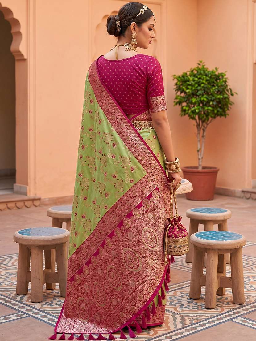 women self design banarasi saree with blouse - 22572065 -  Standard Image - 2