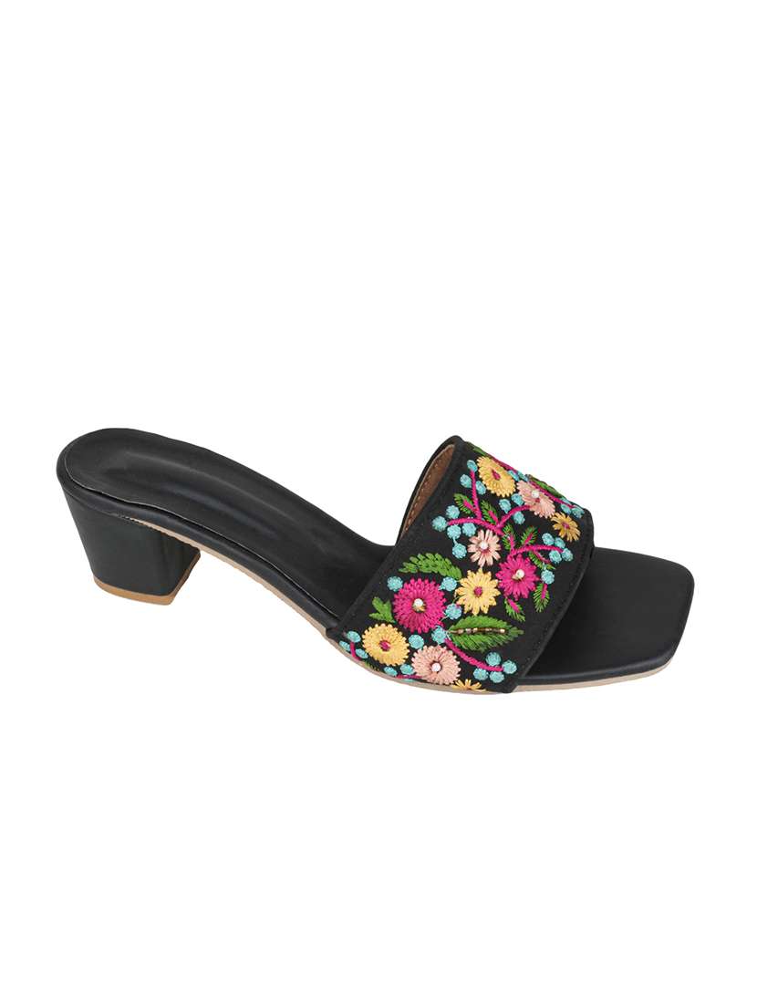 women embroidered slip on sandal - 22572083 -  Standard Image - 2