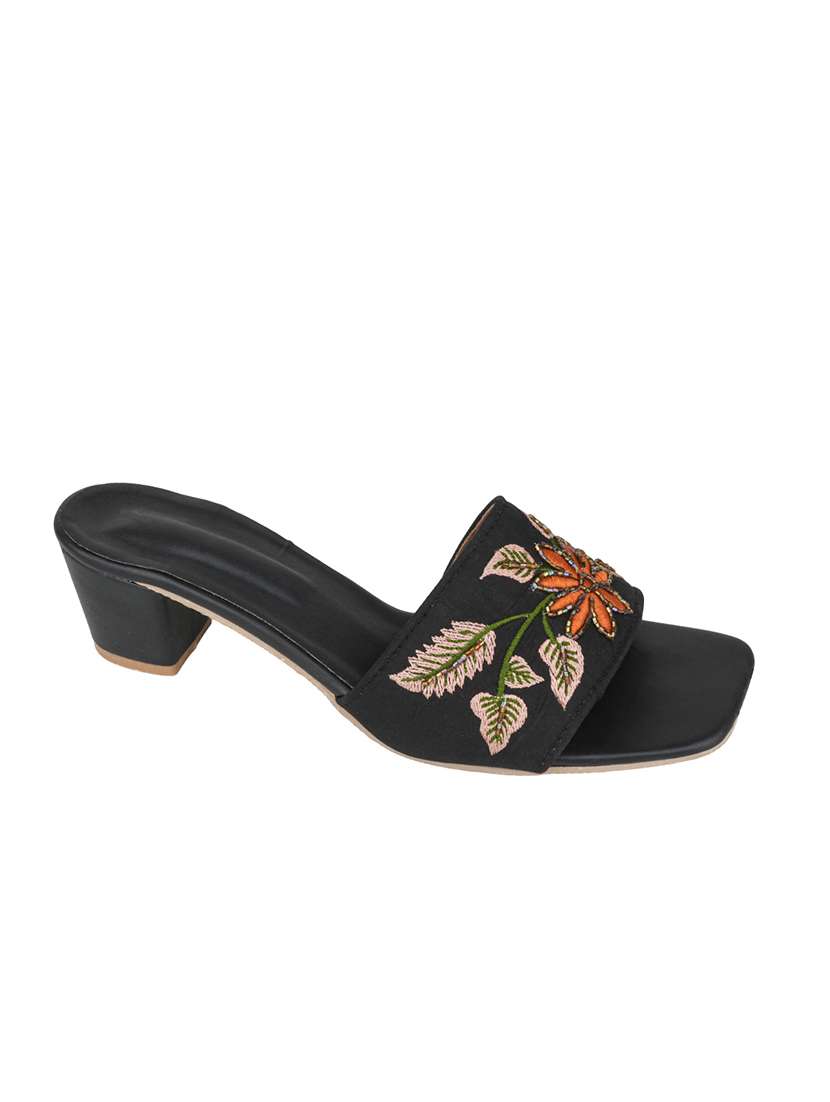women embroidered slip on sandal - 22572085 -  Standard Image - 2