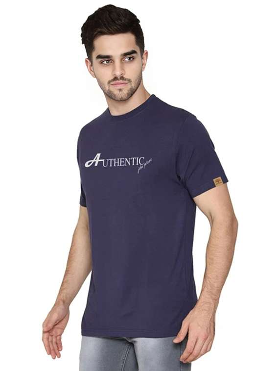 men printed round neck regular fit t-shirt - 22572098 -  Standard Image - 2