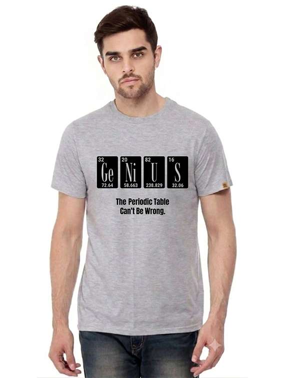 men printed round neck regular fit t-shirt