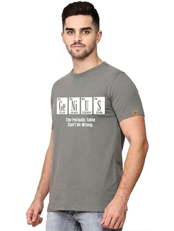 Men Printed Round Neck Regular Fit T-shirt - 22572118 -  Standard Image - 2