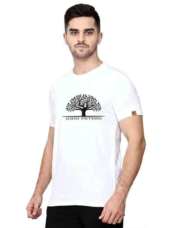 men printed round neck regular fit t-shirt - 22572128 -  Standard Image - 2