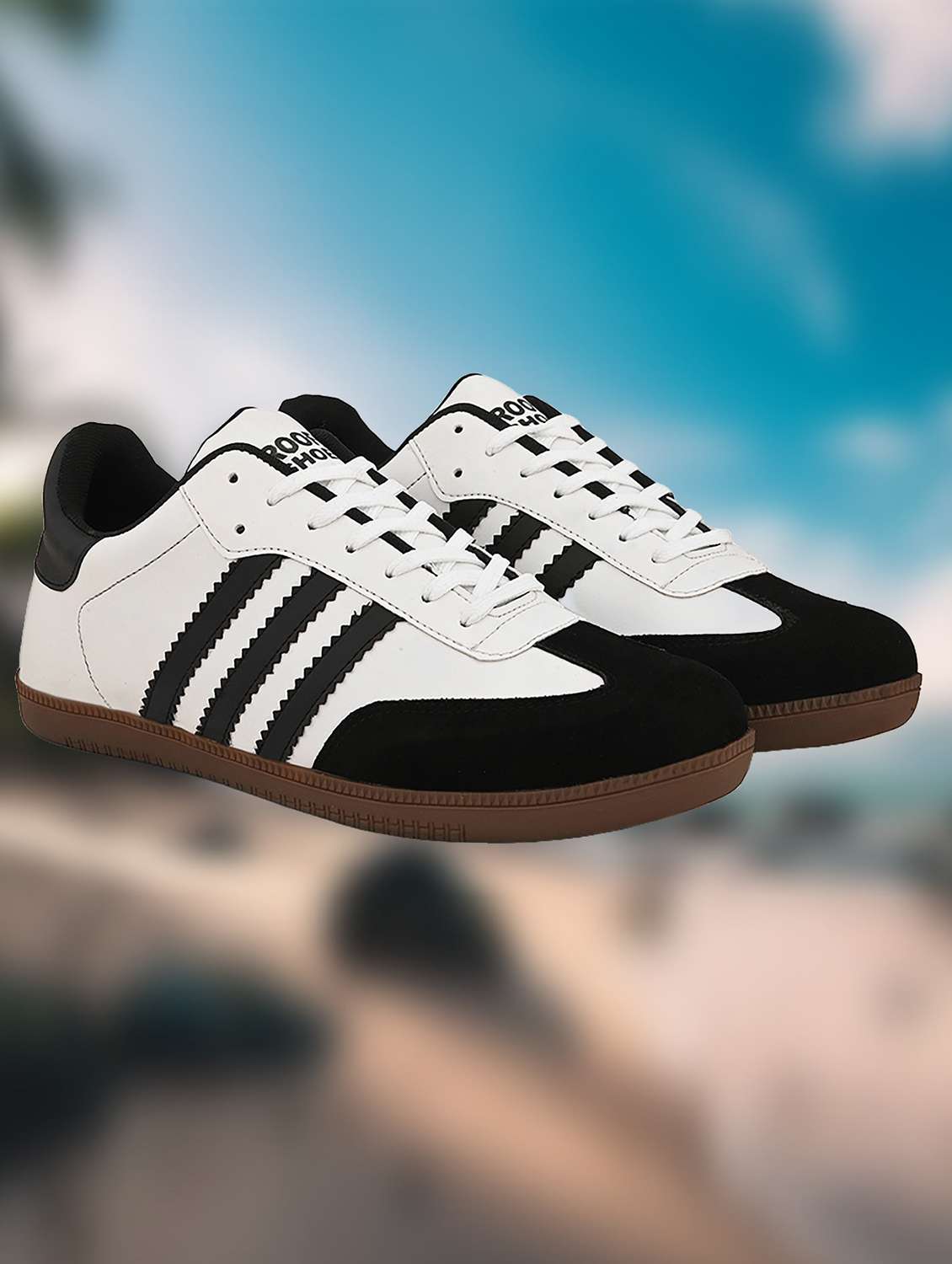 men colourblocked lace up sneakers - 22572201 -  Standard Image - 2