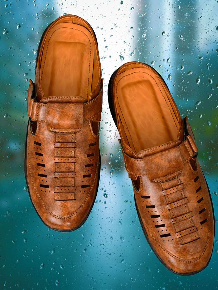 men textured slip on sandal - 22572210 -  Standard Image - 2