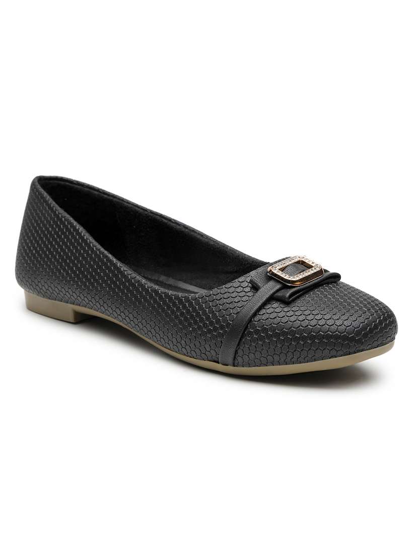 women textured slip on ballerina - 22572212 -  Standard Image - 2