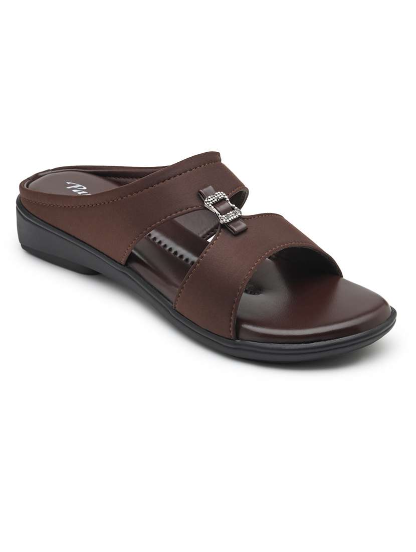 women solid slip on sandal - 22572221 -  Standard Image - 2