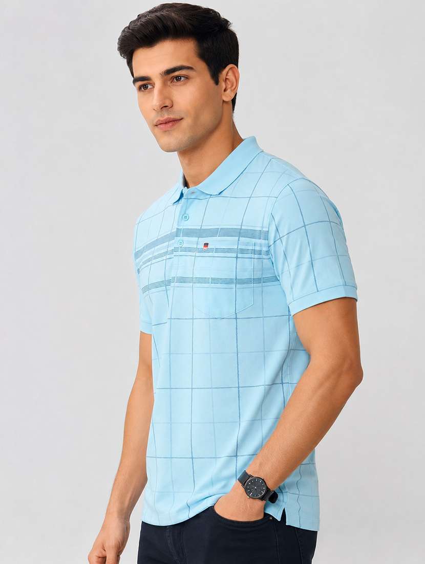 men printed short sleeves polo t-shirt - 22572625 -  Standard Image - 2
