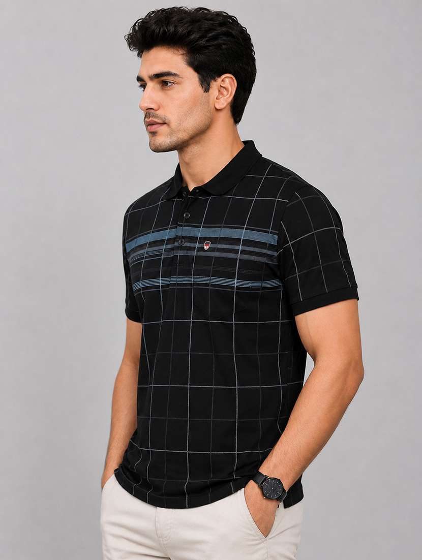 men printed short sleeves polo t-shirt - 22572626 -  Standard Image - 2