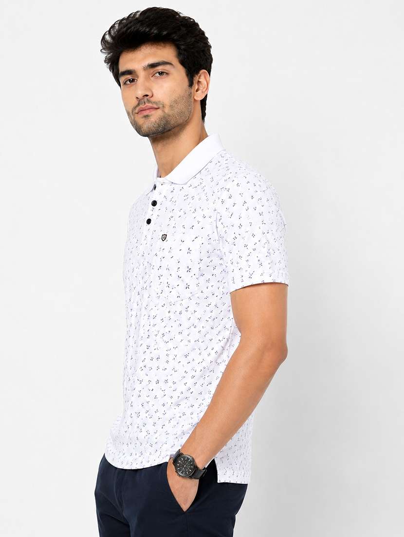 men printed short sleeves polo t-shirt - 22572633 -  Standard Image - 2