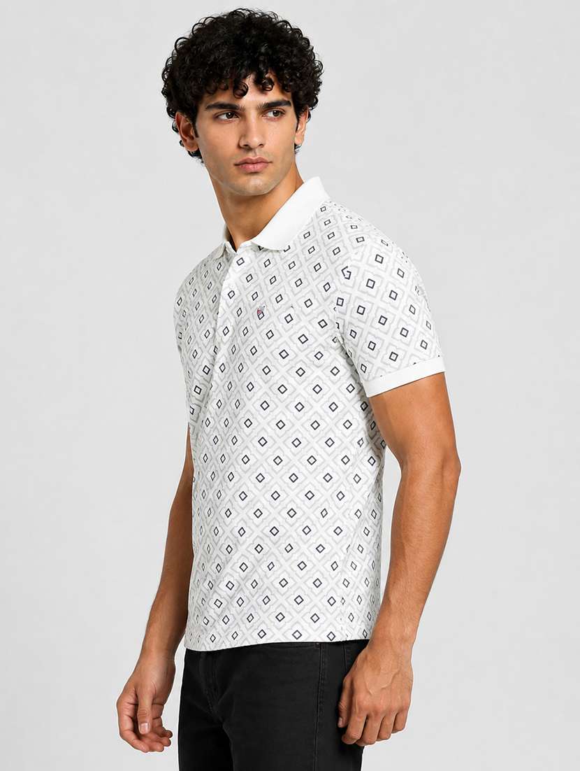men printed short sleeves polo t-shirt - 22572639 -  Standard Image - 2
