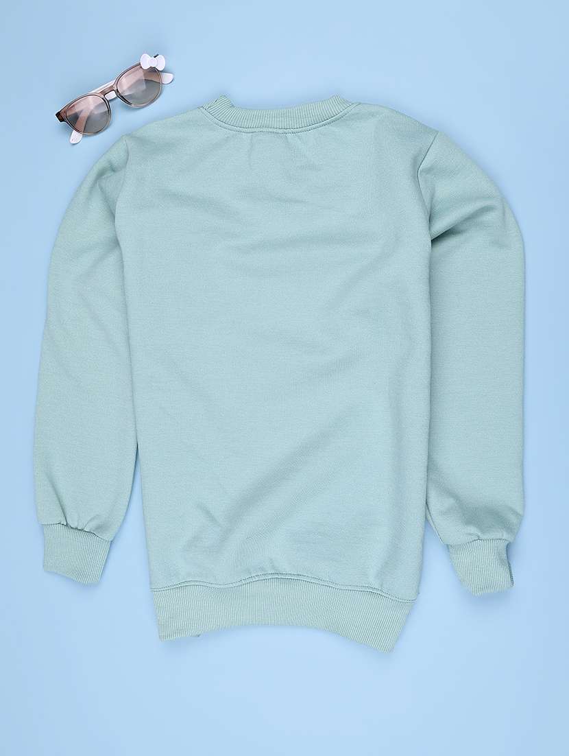 Girls Printed Long Sleeves Regular Fit Sweatshirt - 22573656 -  Standard Image - 2