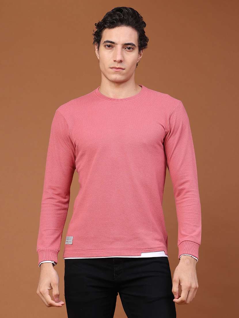 men solid long sleeve regular fit t-shirt - 22574121 -  Standard Image - 2