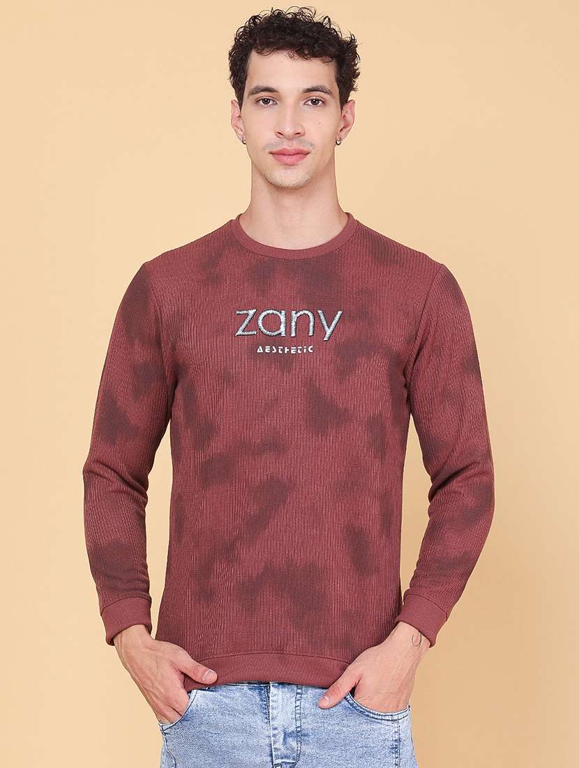 red cotton blend chest print tshirt - 22574620 -  Standard Image - 2