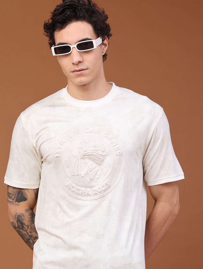 men printed short sleeve regular fit t-shirt