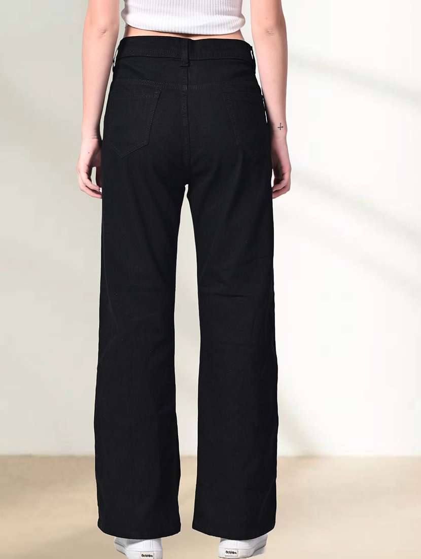women solid mid rise straight jeans - 22575316 -  Standard Image - 2