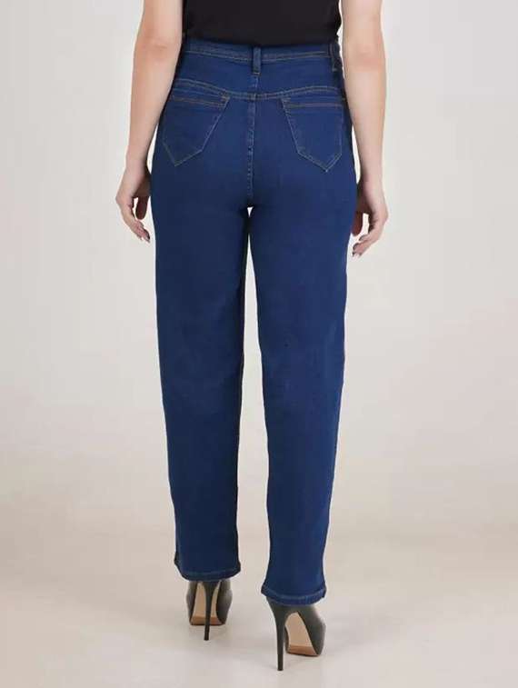 women solid mid rise straight jeans - 22575349 -  Standard Image - 2