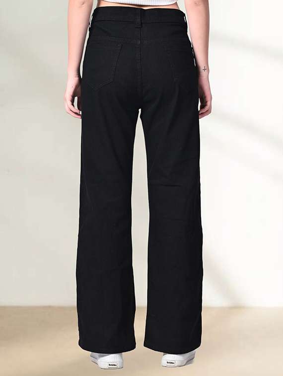 women solid mid rise straight jeans - 22575356 -  Standard Image - 2