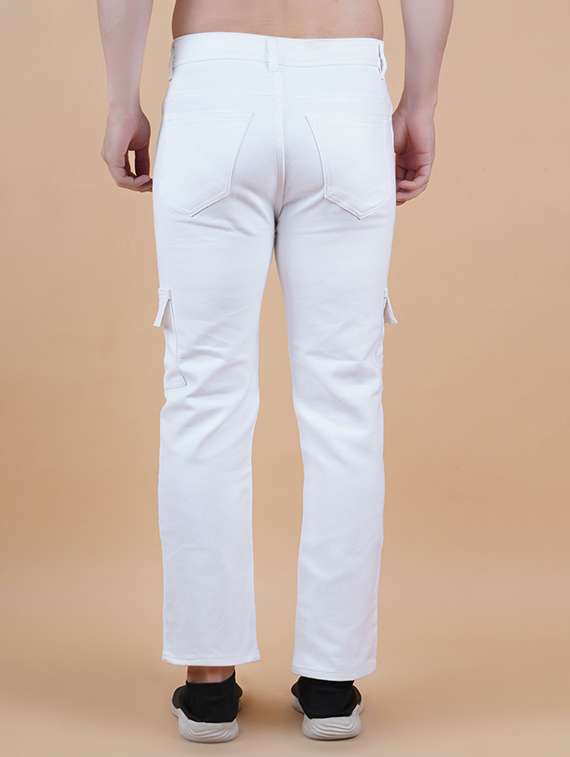 men solid mid rise cargo pant - 22575469 -  Standard Image - 2