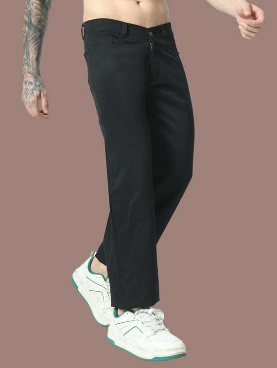 men solid mid rise straight jeans - 22575505 -  Standard Image - 2